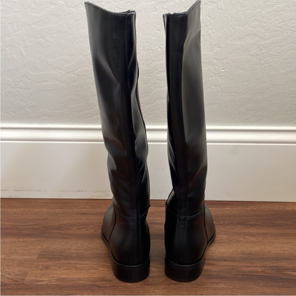 New La Canadienne Sasha Leather Riding Boots - Picture 4 of 8
